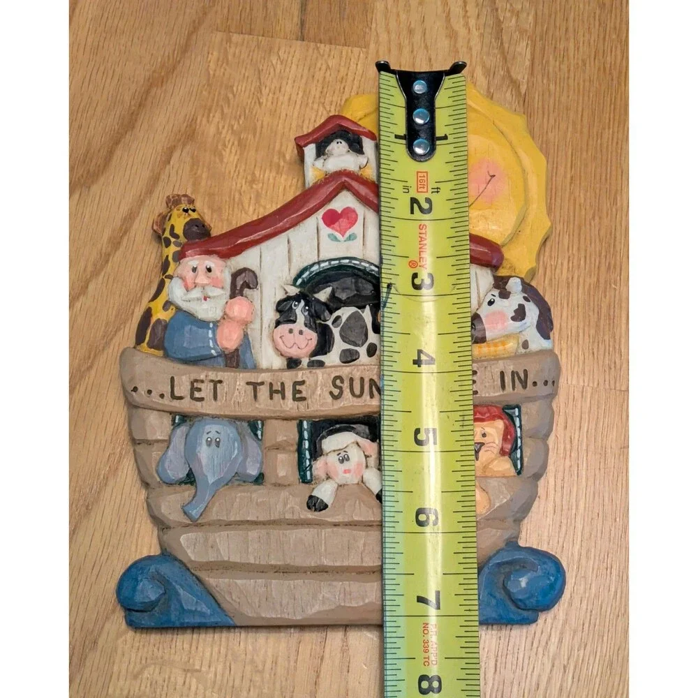 Eddie Walker Noah's Ark Wall Hanger Plaque Let The Sunshine In Childs Room Decor